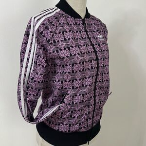 Adidas Originals All Over Print Track Magic Berry & Black Women’s Sz XS